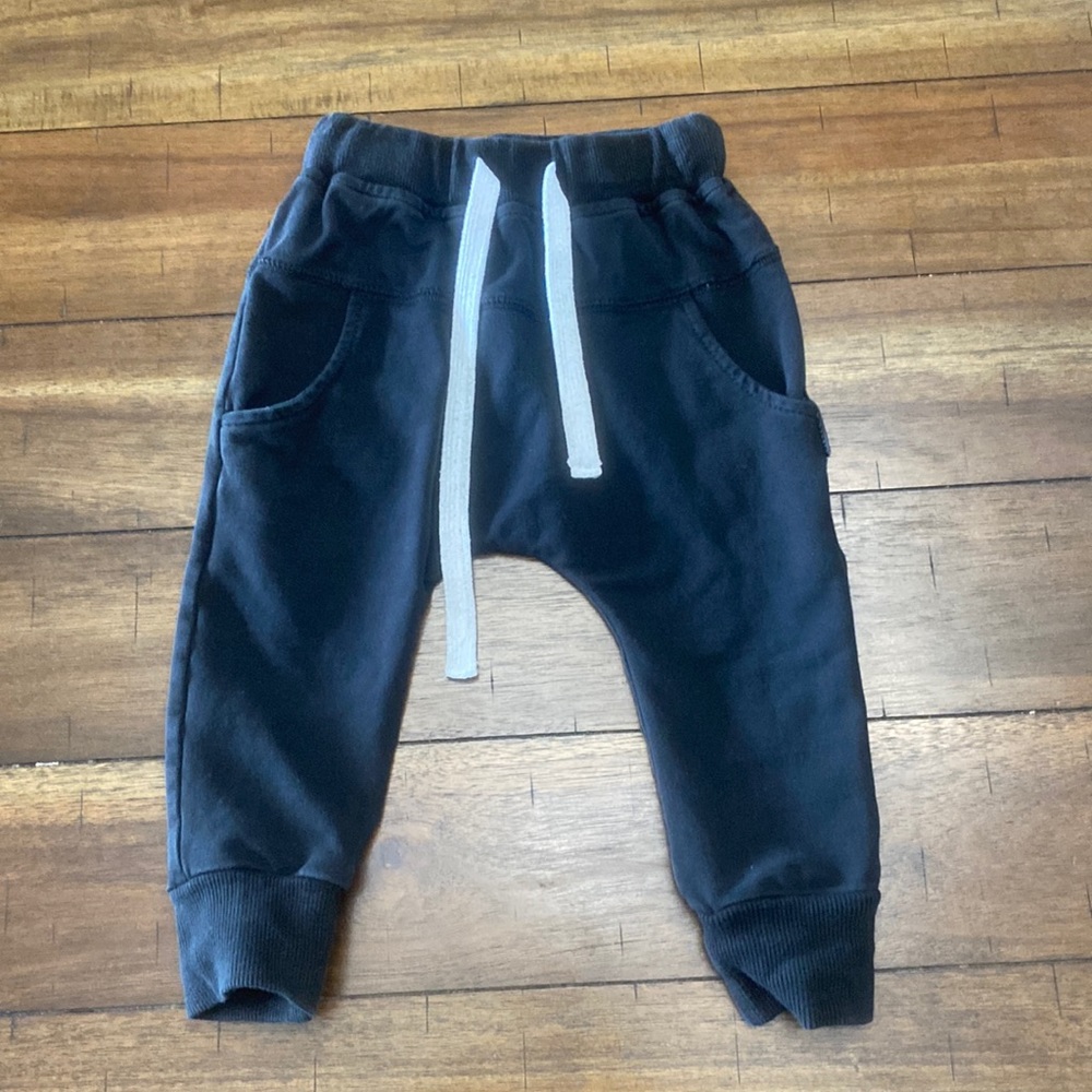 Little Bipsy 12-18 months black joggers